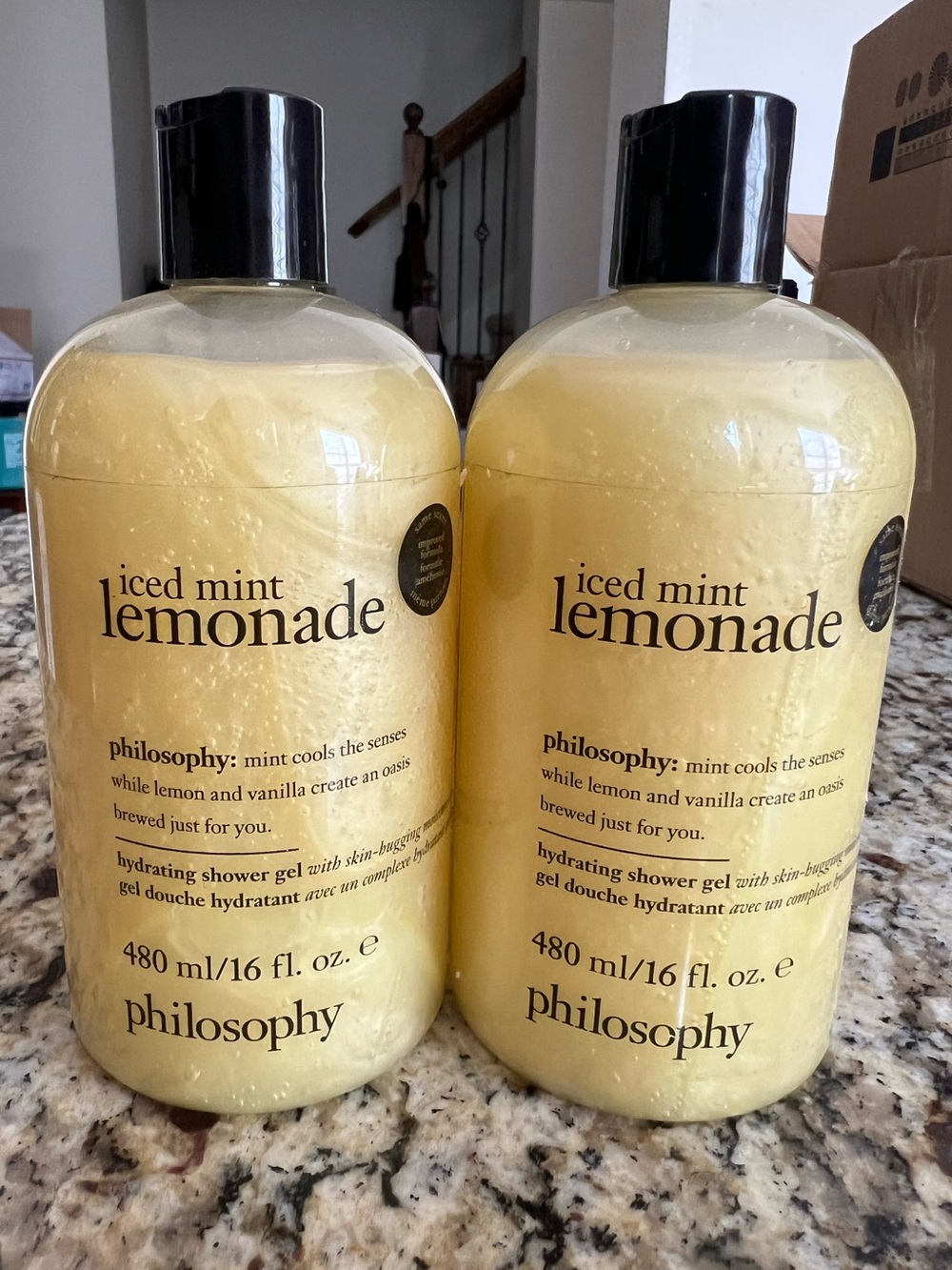 2 x Philosophy Iced Mint Lemonade Hydrating Shower Gel 16fl oz